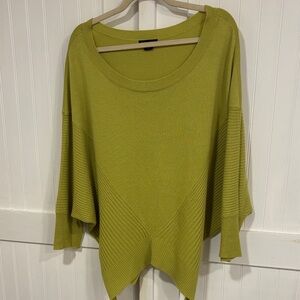 Metaphor Olive Green, super soft, bat wing, high low hem Sweater size XL